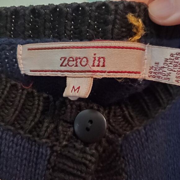 Vintage 80s Black Halloween Maximalist Embroidered Cardigan Sweater Kitschy - Picture 3 of 10